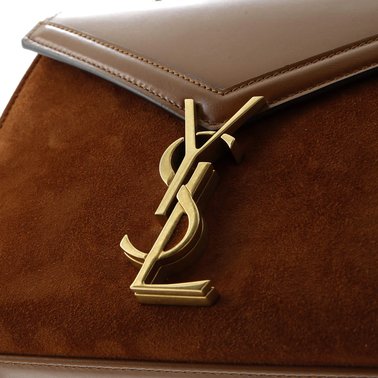 Cassandra Top Handle Bag Leather and Suede Mini - Deep Luxury