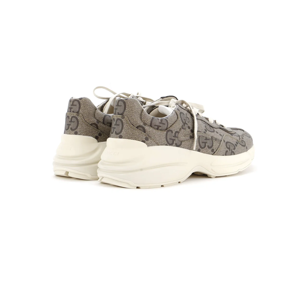 Rhyton Sneakers Jumbo GG Coated Canvas - Deep Luxury