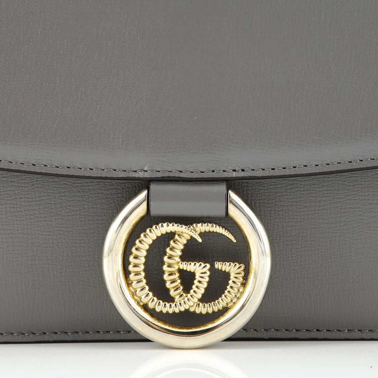 GG Ring Shoulder Bag Leather Small - Deep Luxury