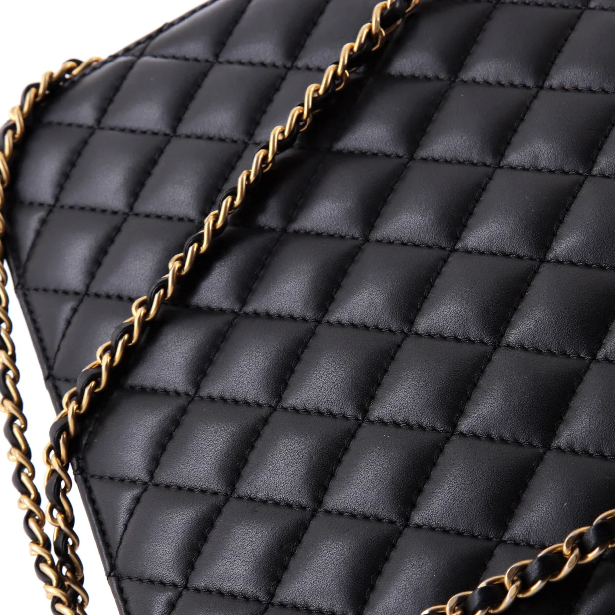 Once Upon A Time Accordion Tote Quilted Calfskin Small - Deep Luxury