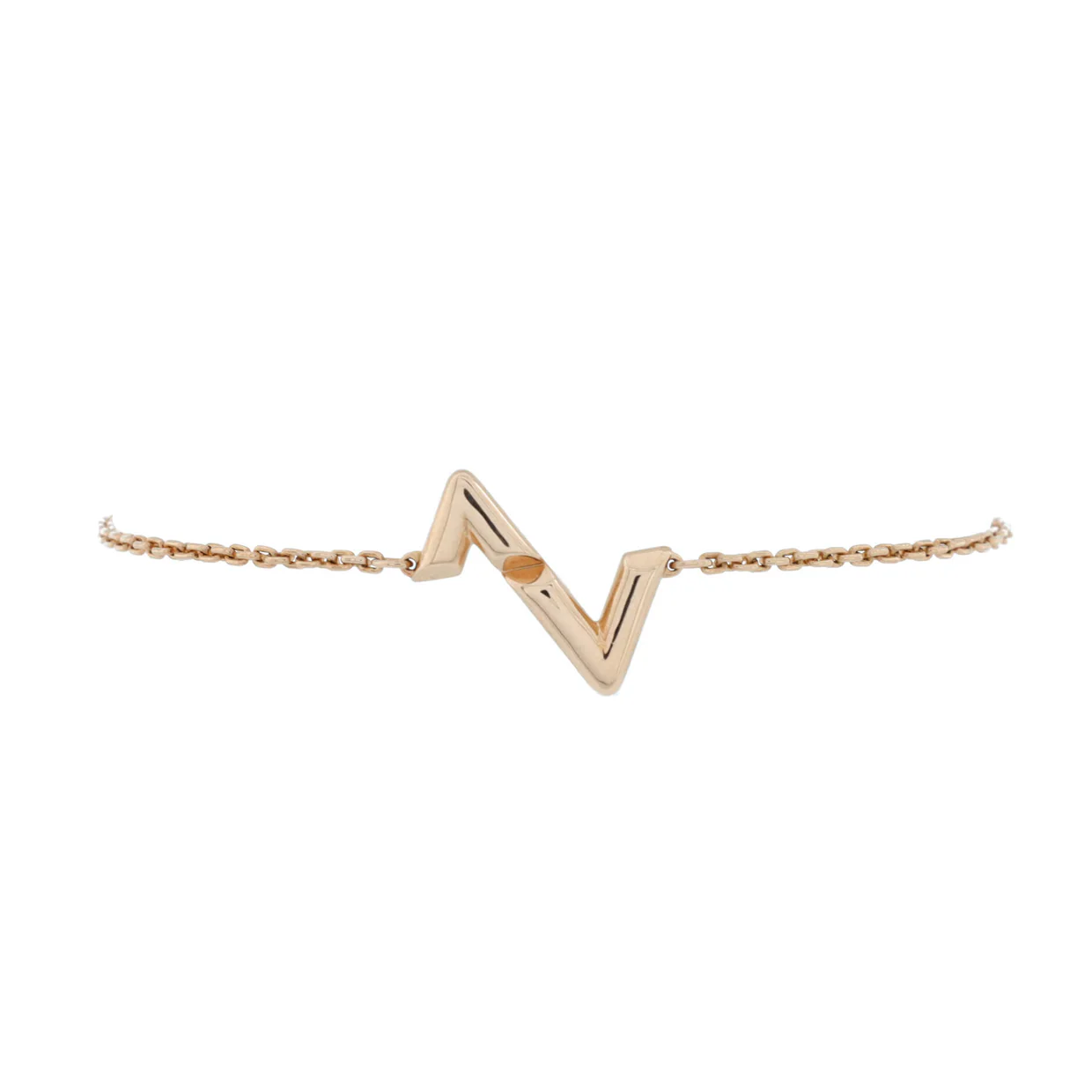 LV Volt Upside Down Chain Bracelet 18K Rose Gold - Deep Luxury