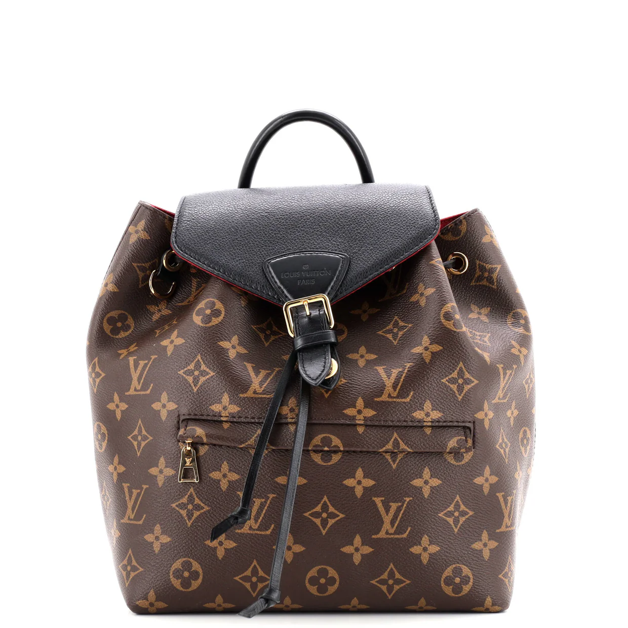 Montsouris NM Backpack Monogram Canvas with Leather PM - Deep Luxury