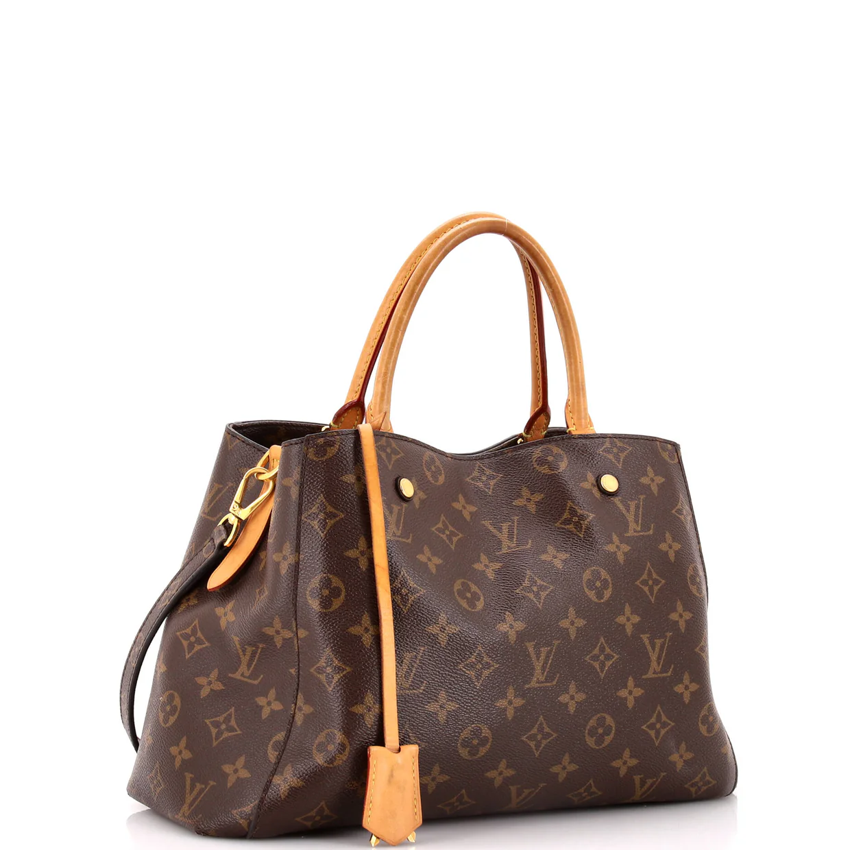 Montaigne Handbag Monogram Canvas MM - Deep Luxury