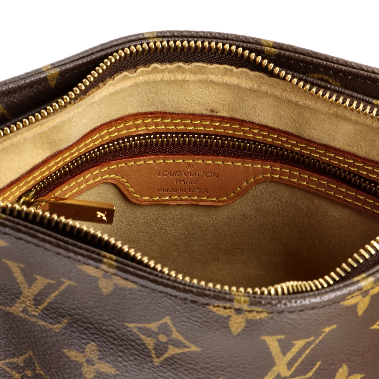 Looping Handbag Monogram Canvas MM - Deep Luxury