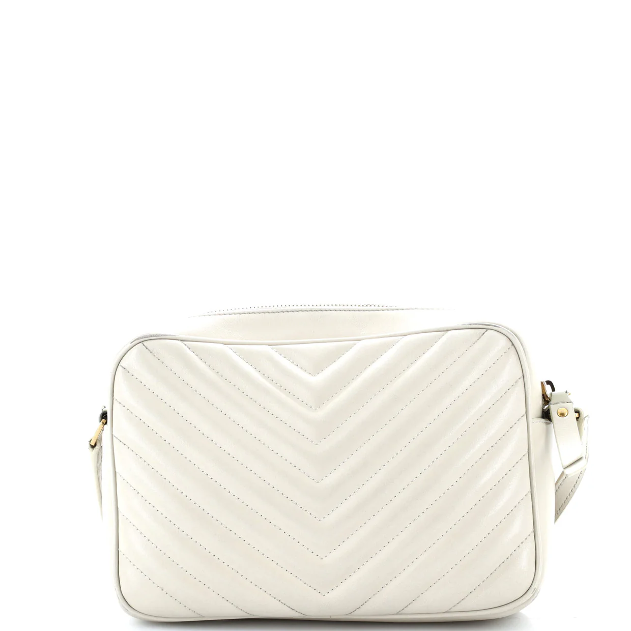 Lou Camera Bag Matelasse Chevron Leather Small - Deep Luxury
