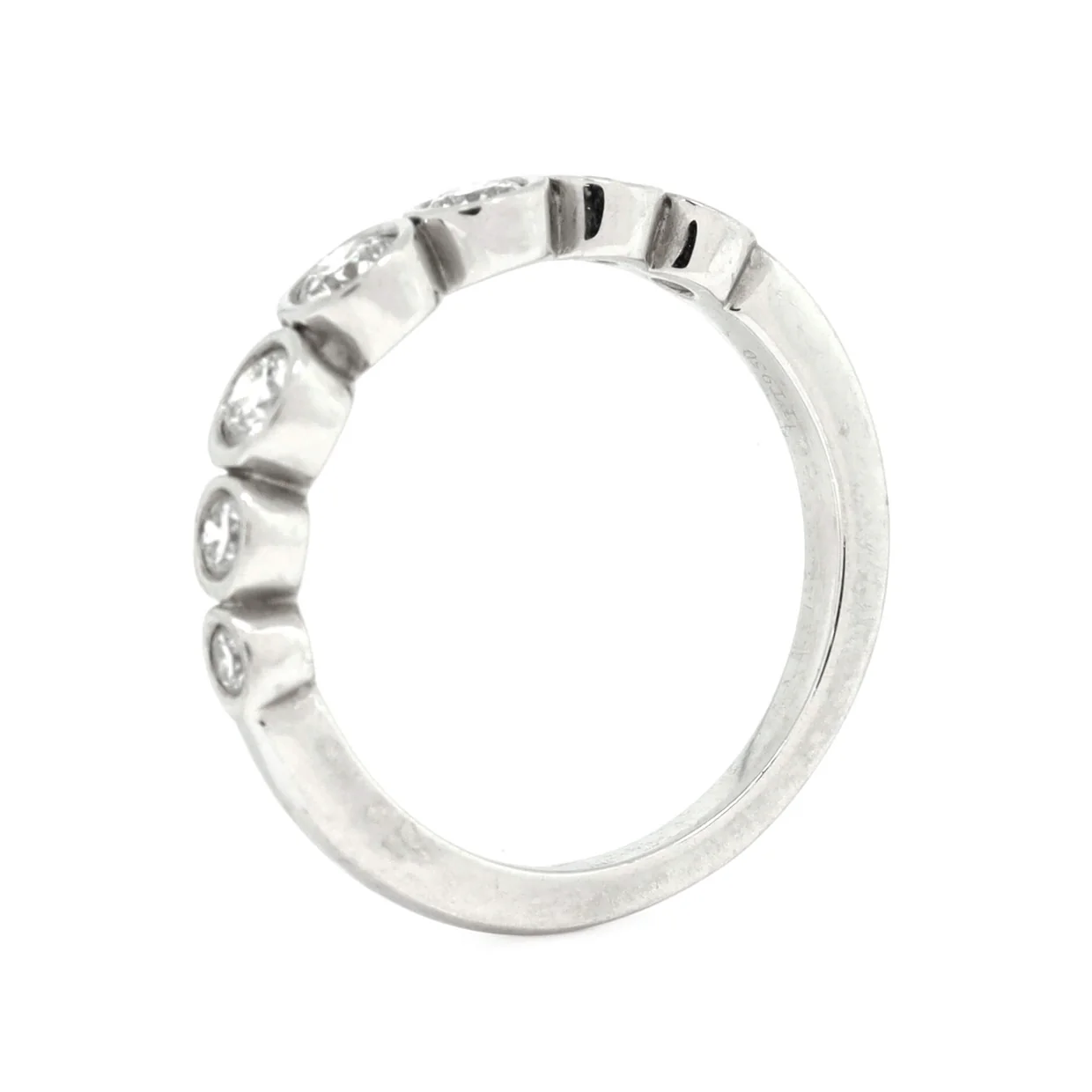 Tiffany Jazz Graduated Band Ring Platinum and Diamonds - Deep Luxury