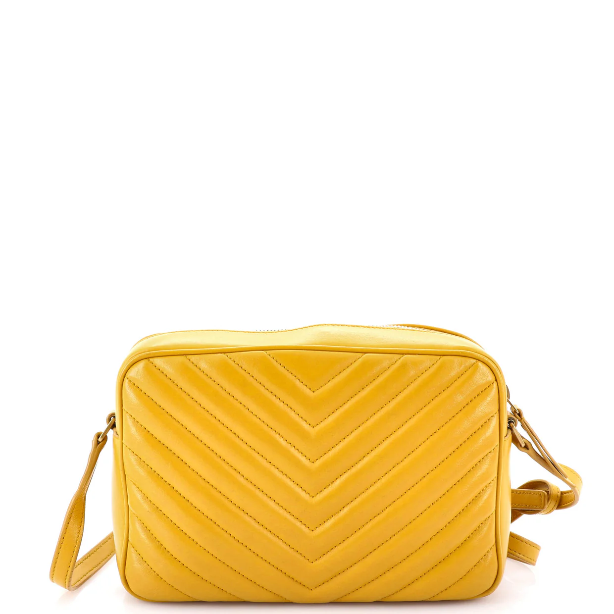 Lou Camera Bag Matelasse Chevron Leather Small - Deep Luxury