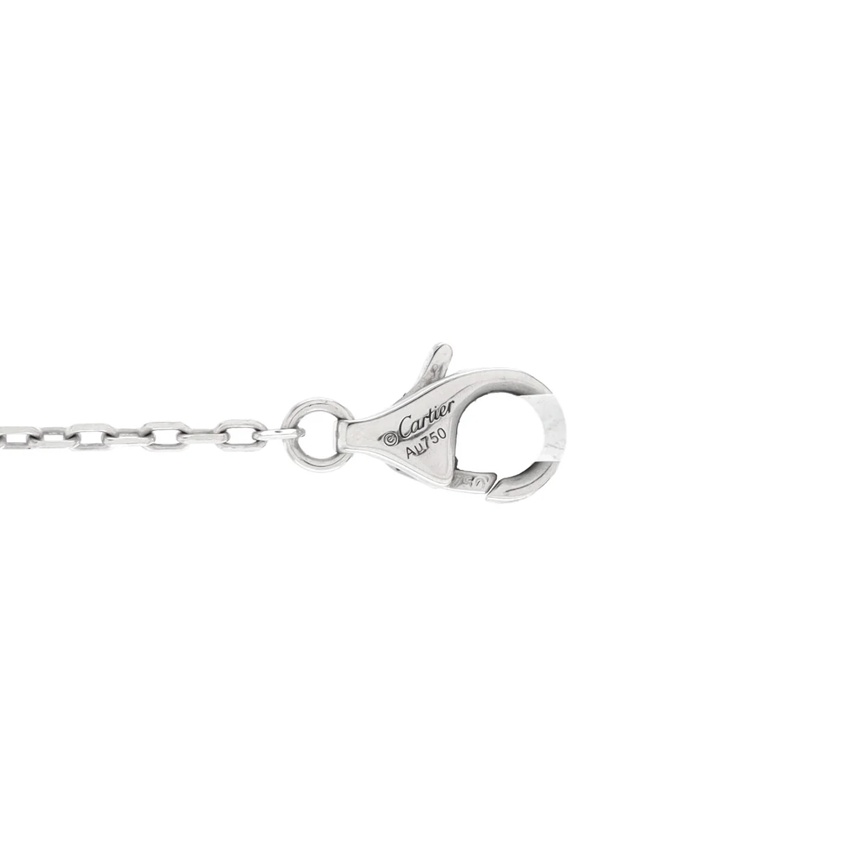 Cartier D'Amour Pendant Necklace 18K White Gold with Diamond Small - Deep Luxury