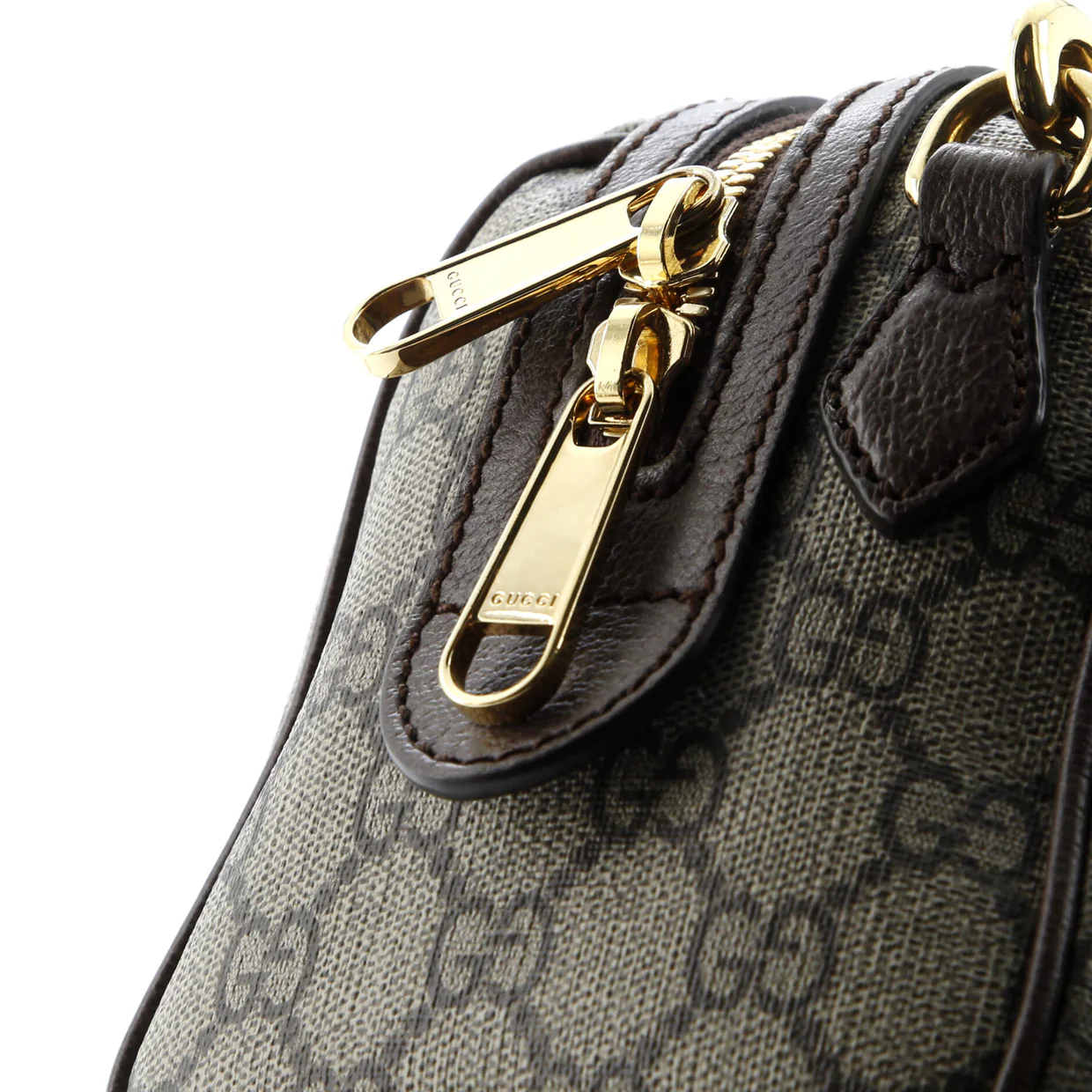 Ophidia Convertible Boston Bag GG Coated Canvas Small - Deep Luxury