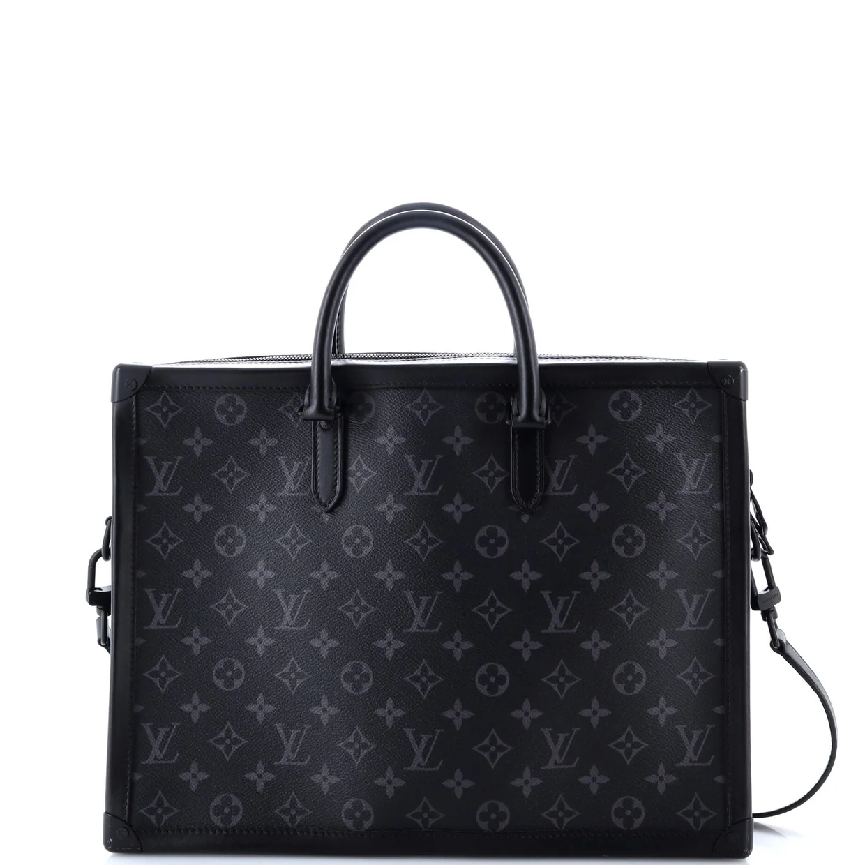 Soft Trunk Briefcase Monogram Eclipse Canvas - Deep Luxury