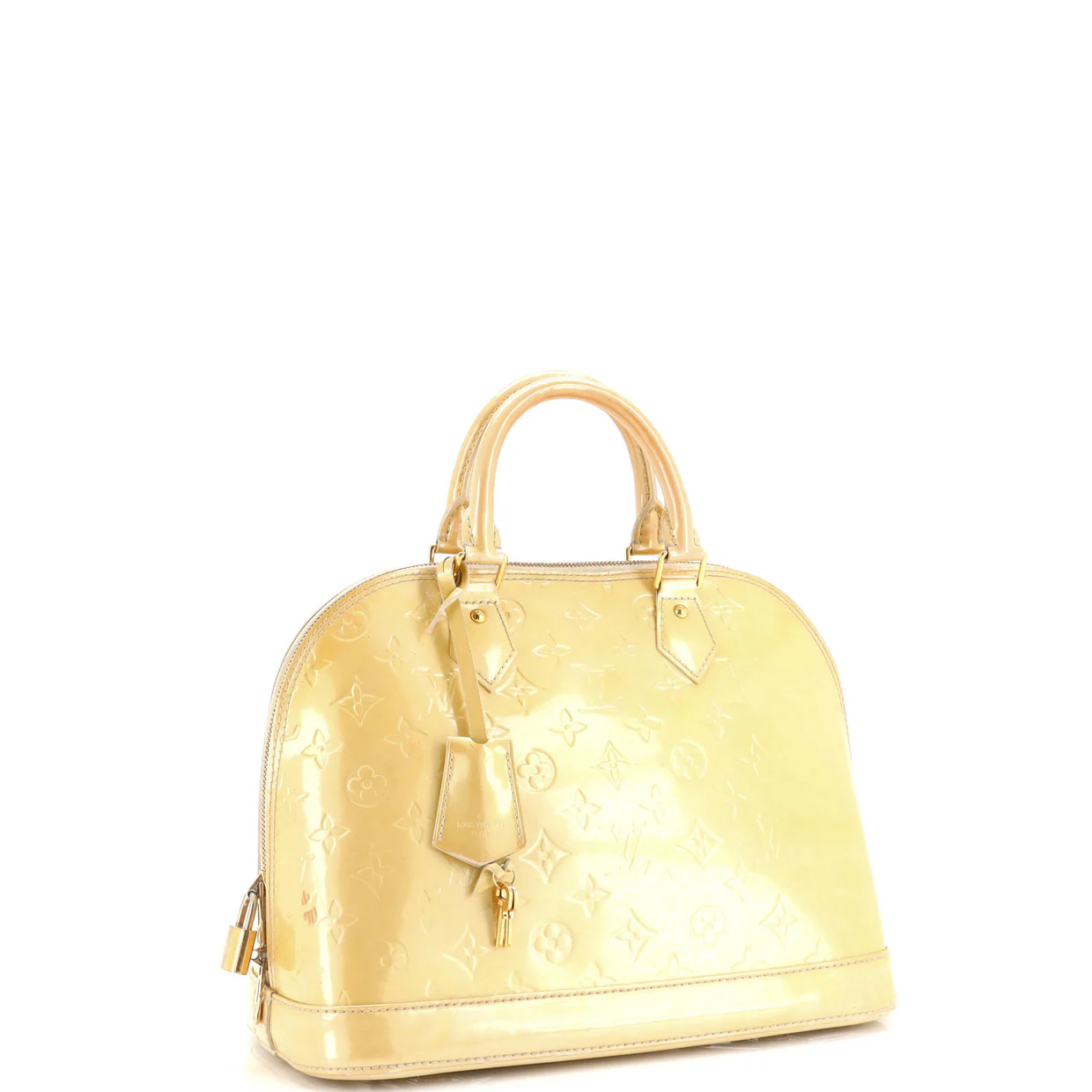 Alma Handbag Monogram Vernis PM - Deep Luxury