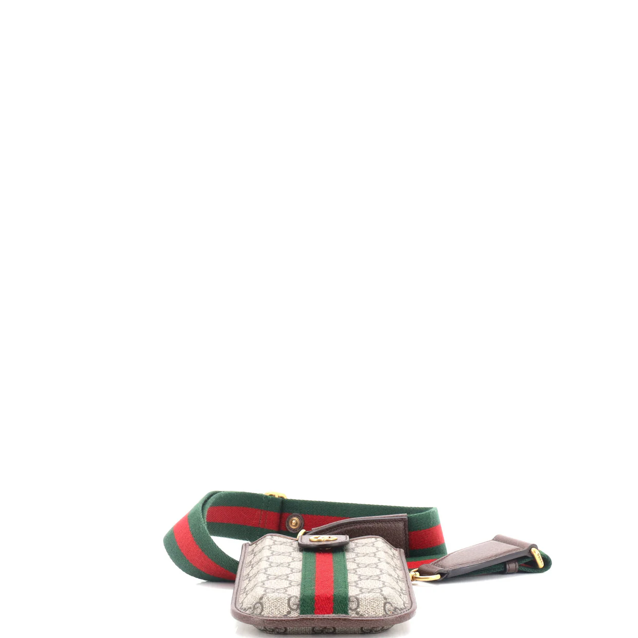 Ophidia Flap Phone Holder Crossbody Bag GG Coated Canvas - Deep Luxury