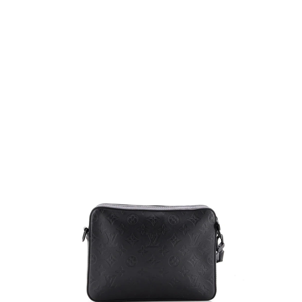 Duo Messenger Bag Monogram Shadow Leather - Deep Luxury