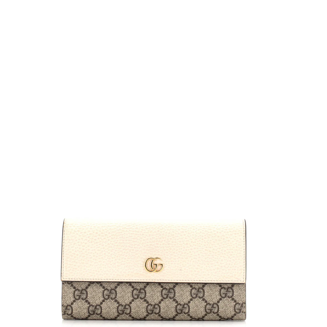 GG Marmont Continental Wallet GG Coated Canvas and Leather Long - Deep Luxury