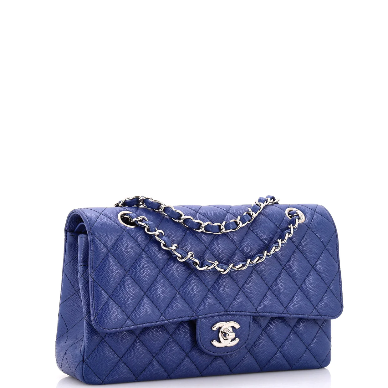 Classic Double Flap Bag Quilted Caviar Medium - Deep Luxury