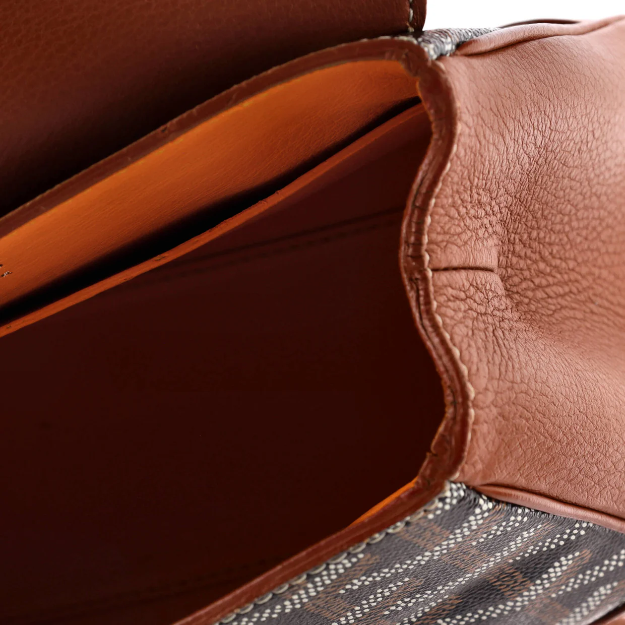 Saigon Top Handle Bag Coated Canvas with Leather Mini - Deep Luxury