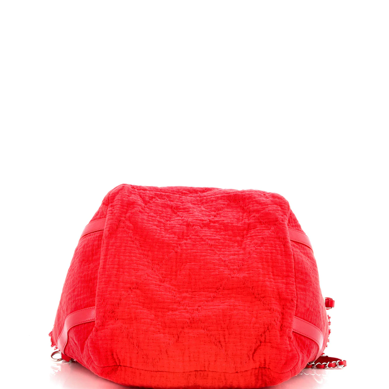 Double Face Deauville Tote Fringe Quilted Canvas Small - Deep Luxury