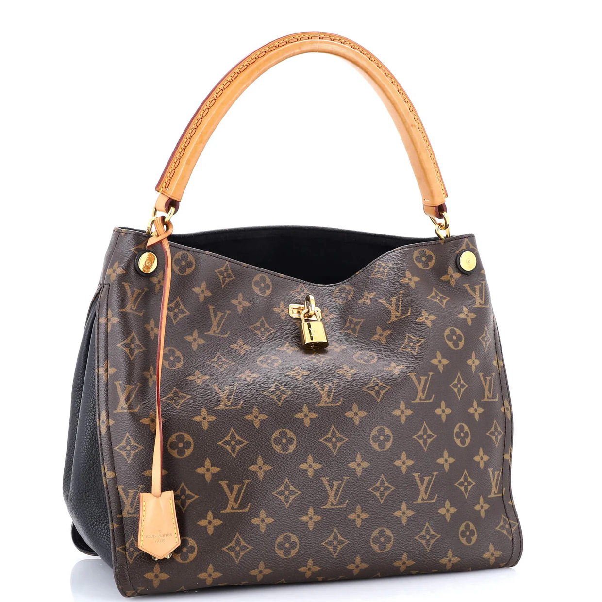 Gaia Handbag Monogram Canvas - Deep Luxury