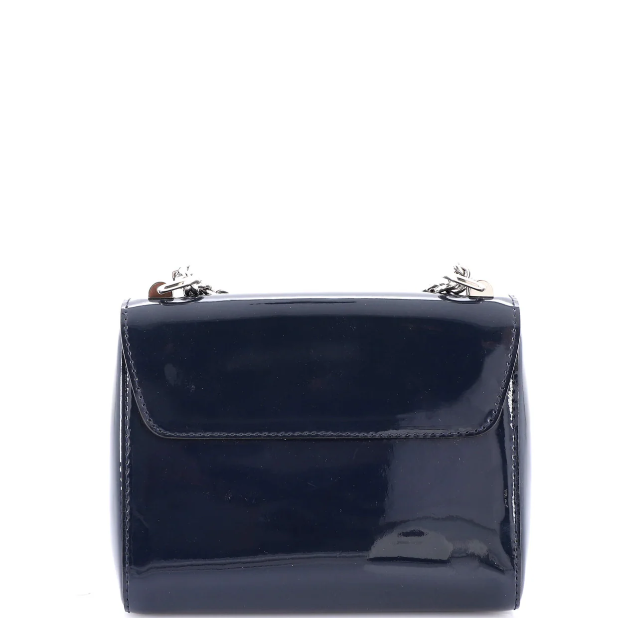 Twist Handbag Vernis with Monogram Canvas PM - Deep Luxury
