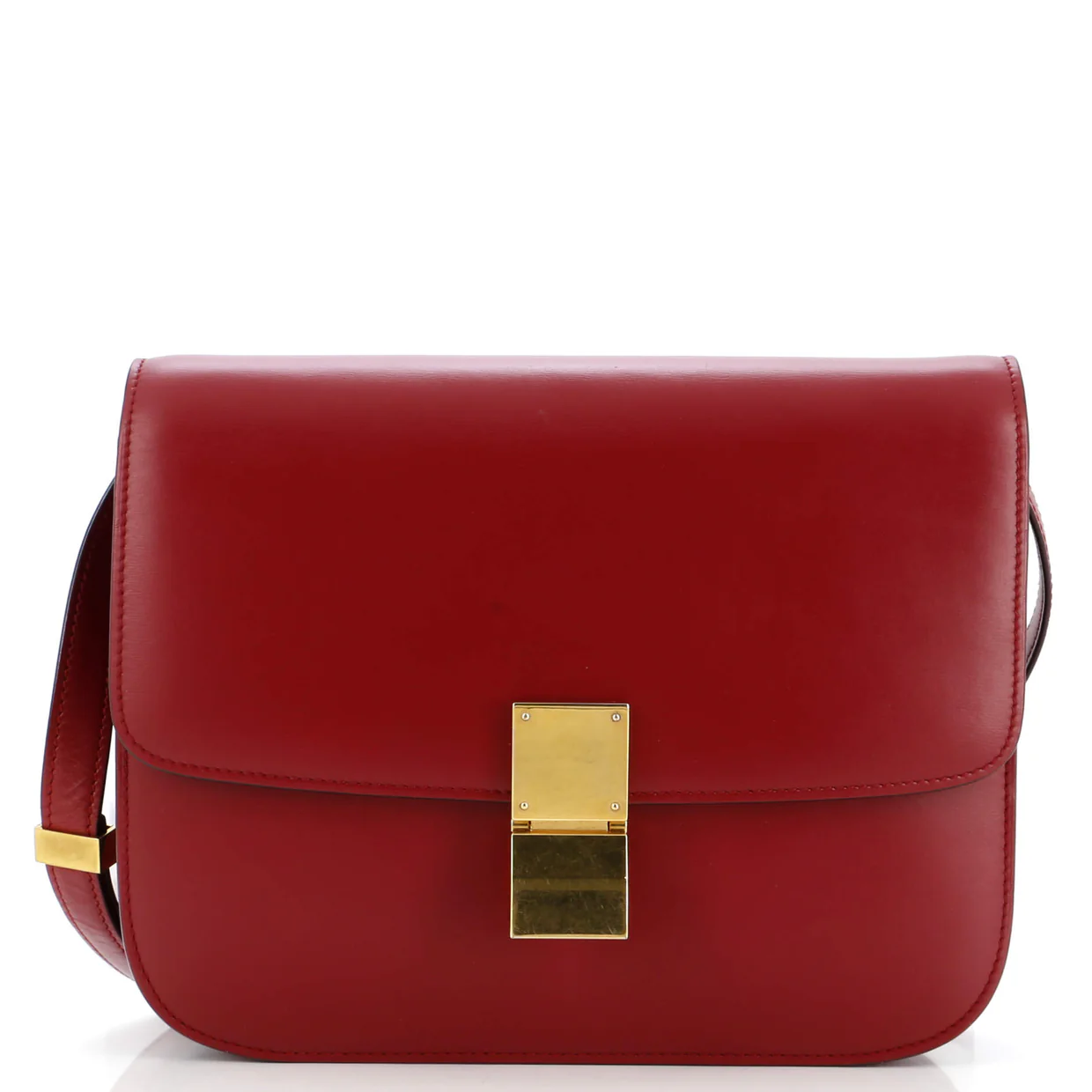Classic Box Bag Smooth Leather Medium - Deep Luxury