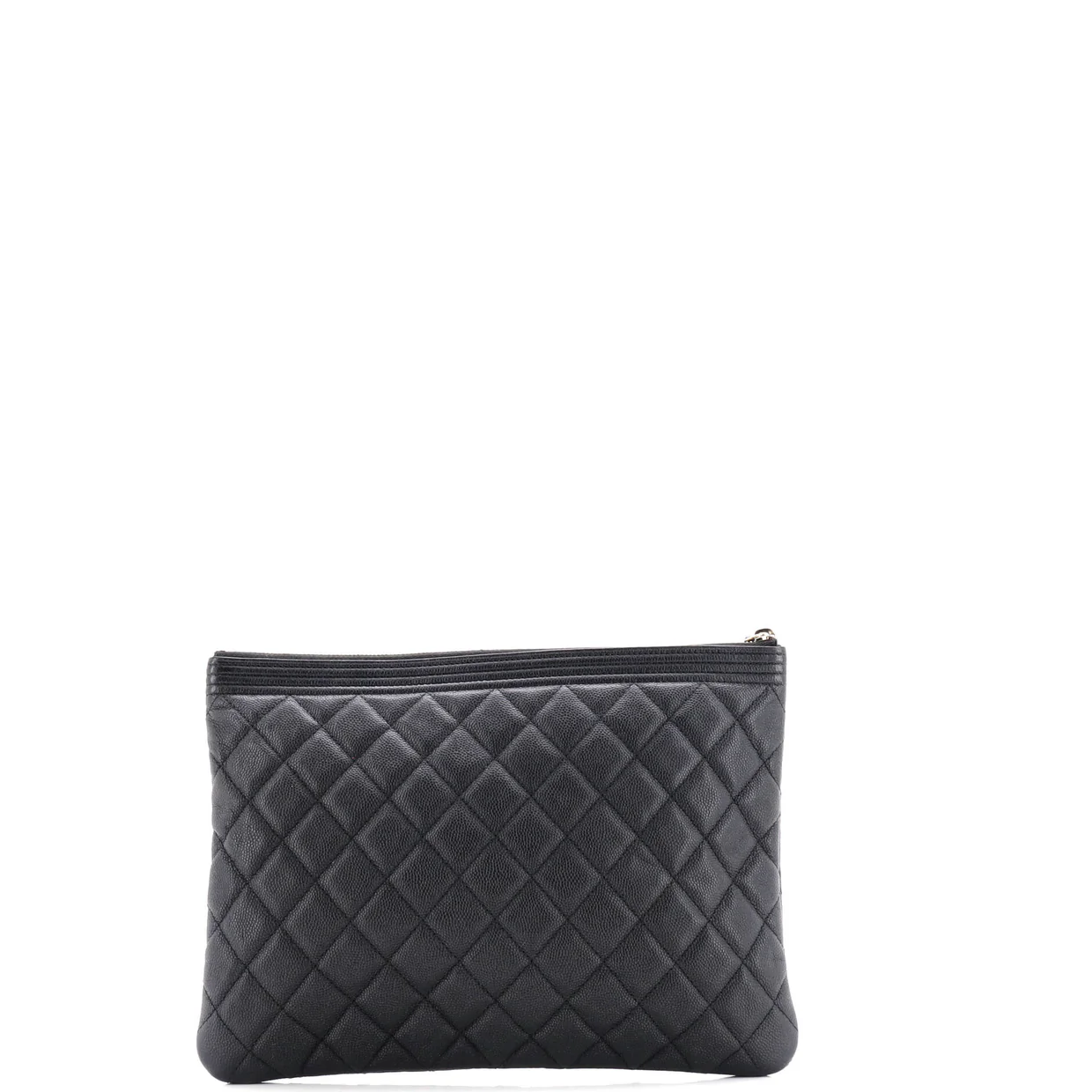 Boy O Case Clutch Quilted Caviar Medium - Deep Luxury
