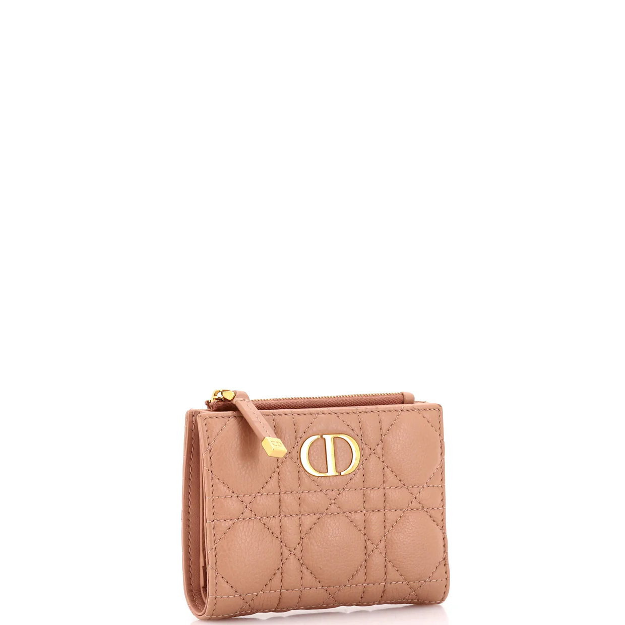 Caro Dahlia Wallet Cannage Calfskin - Deep Luxury