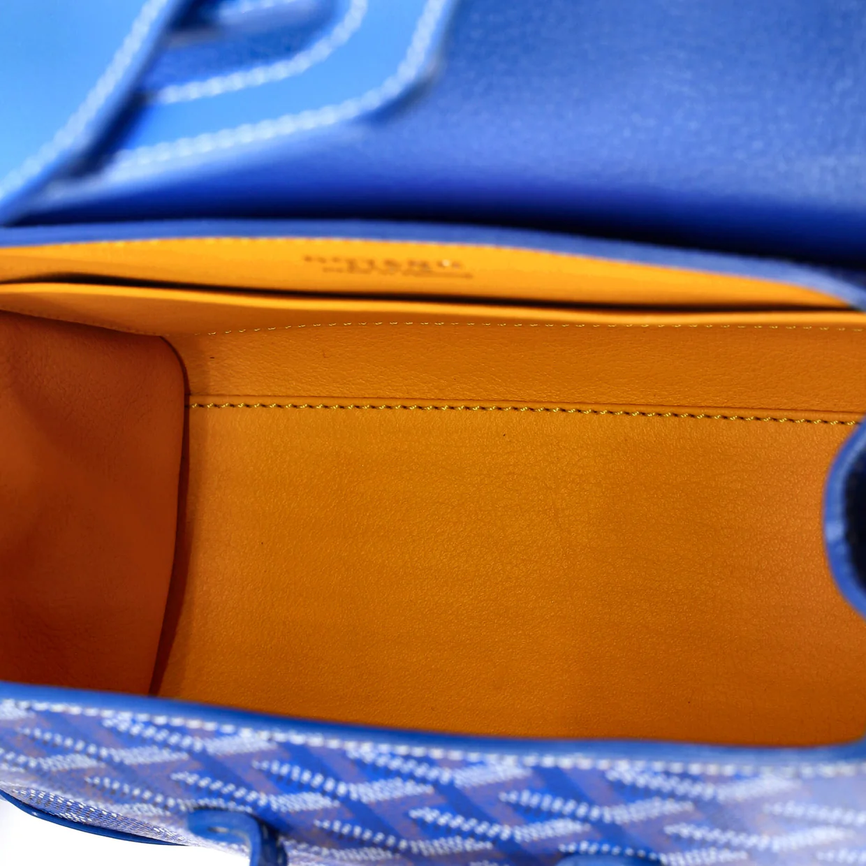 Saigon Top Handle Bag Coated Canvas with Leather Mini - Deep Luxury