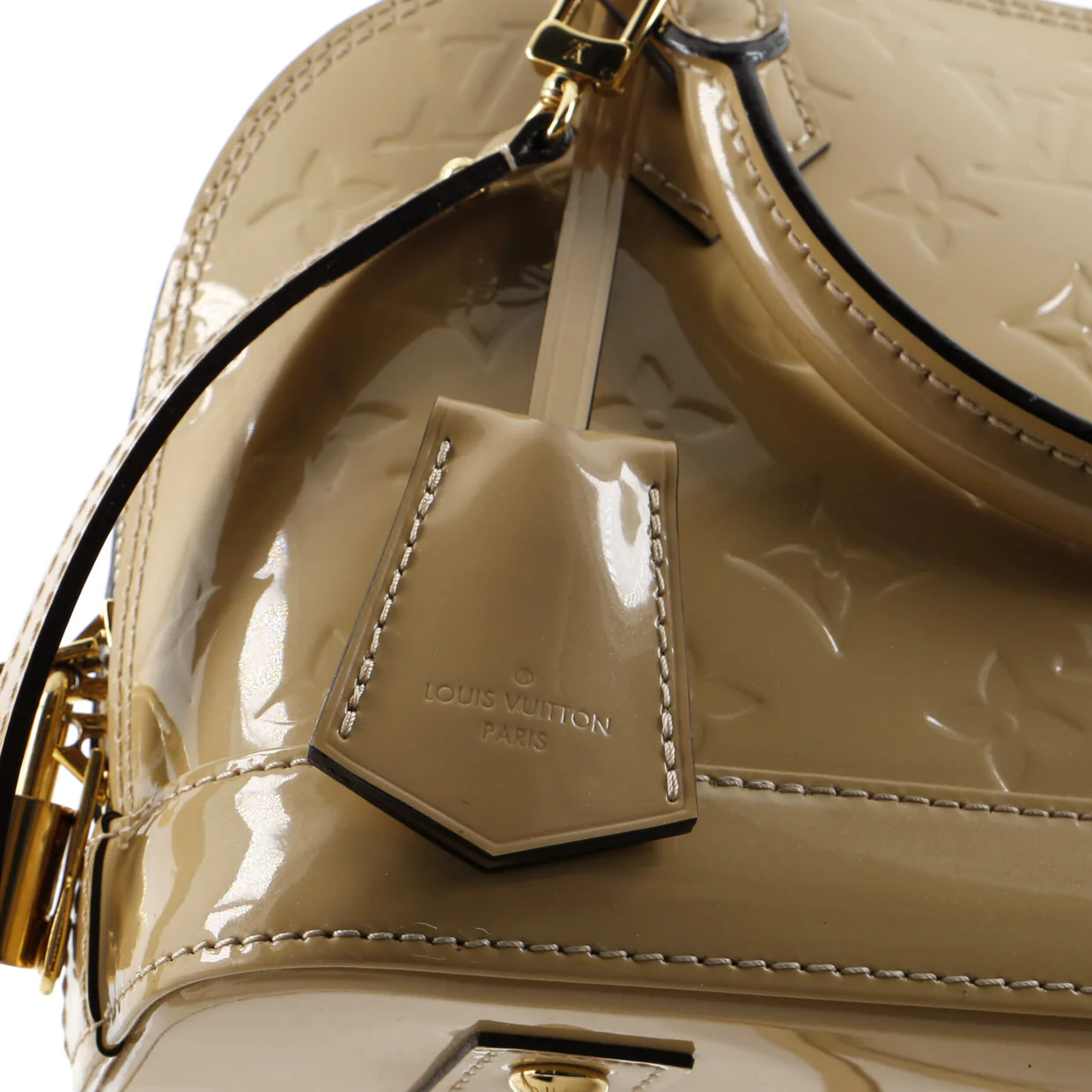 Alma Handbag Monogram Vernis BB - Deep Luxury
