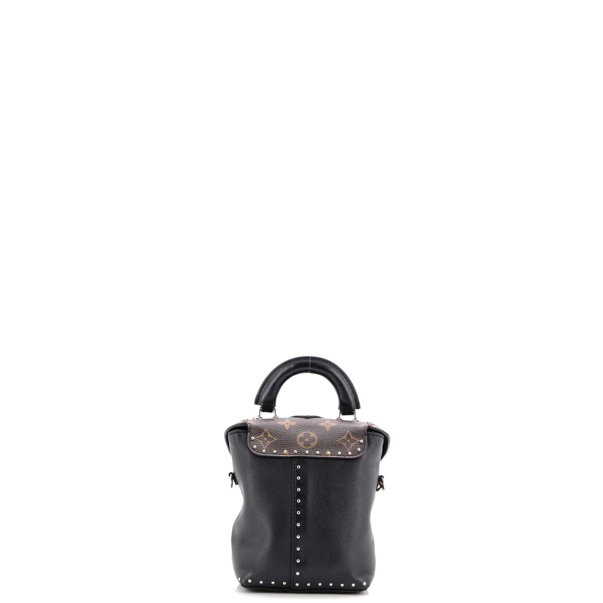 Camera Box Handbag Studded Monogram Canvas and Leather - Deep Luxury