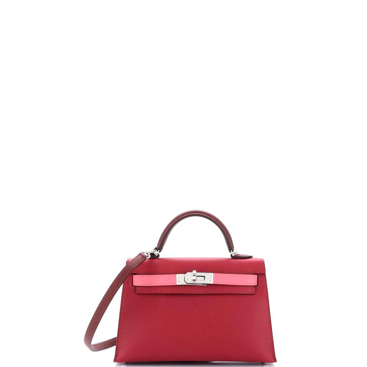 Kelly Mini II Bag Tricolor Epsom with Palladium Hardware 20 - Deep Luxury