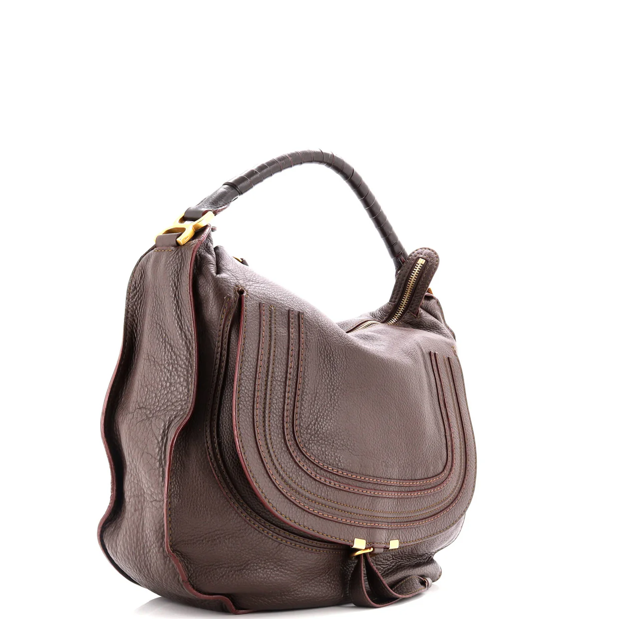 Marcie Hobo Leather Large - Deep Luxury