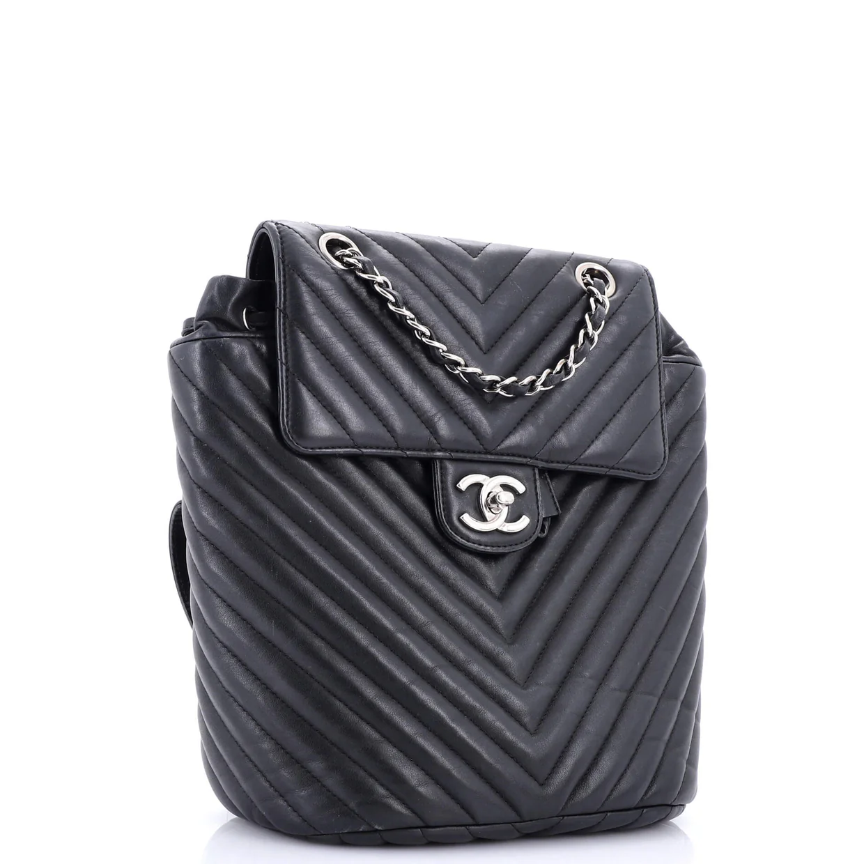 Urban Spirit Backpack Chevron Leather Small - Deep Luxury