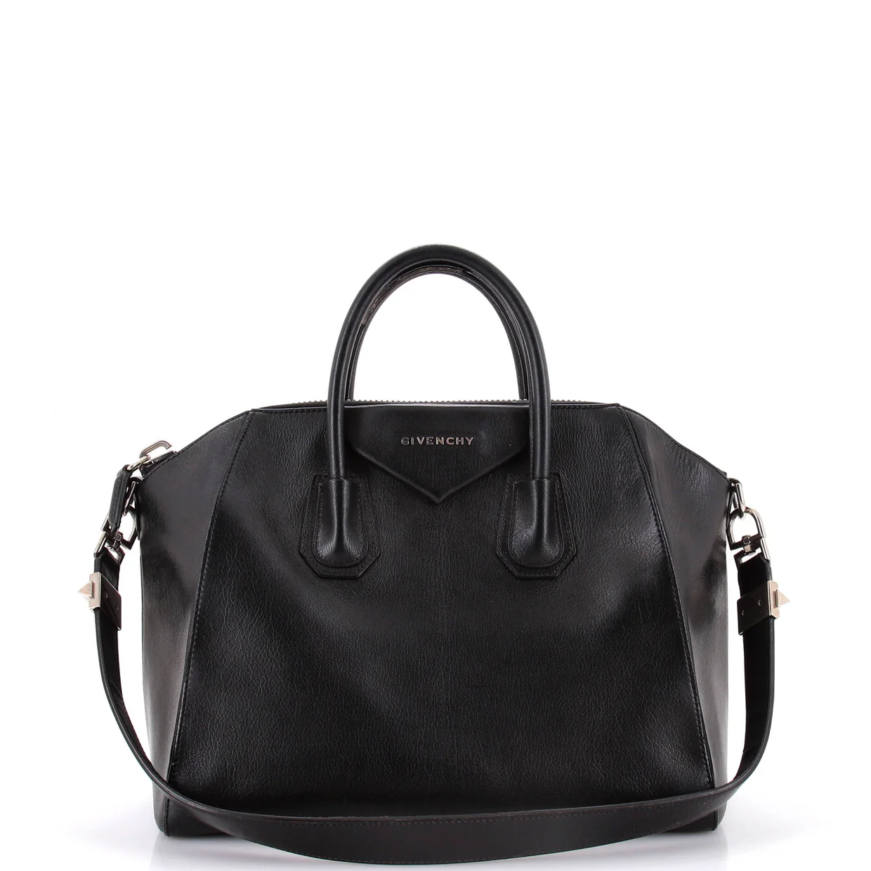 Antigona Bag Glazed Leather Medium - Deep Luxury