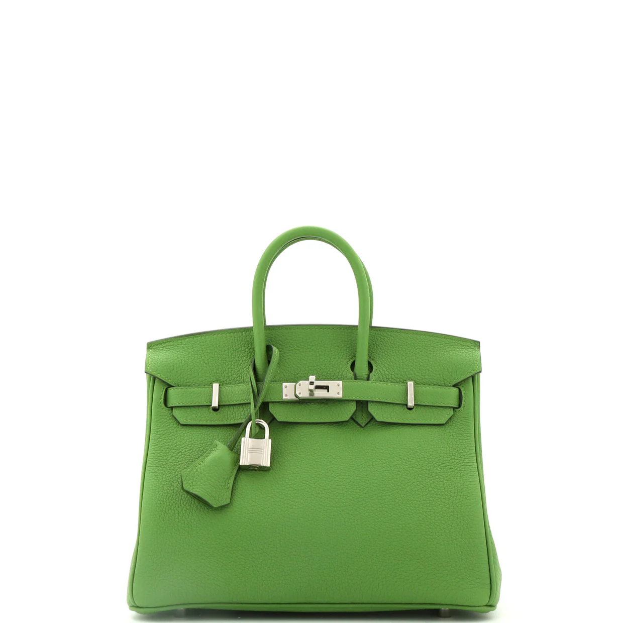Birkin Handbag Vert Yucca Togo with Palladium Hardware 25 - Deep Luxury