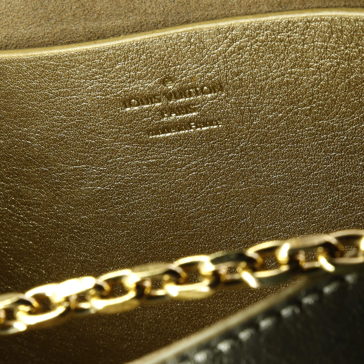 Love Note Chain Clutch Leather - Deep Luxury