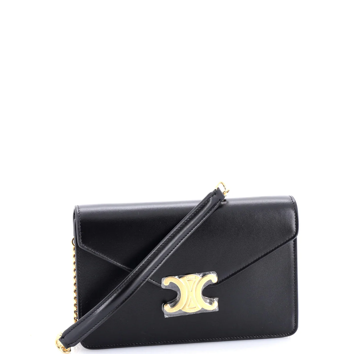 Margo Triomphe Wallet on Chain Leather - Deep Luxury