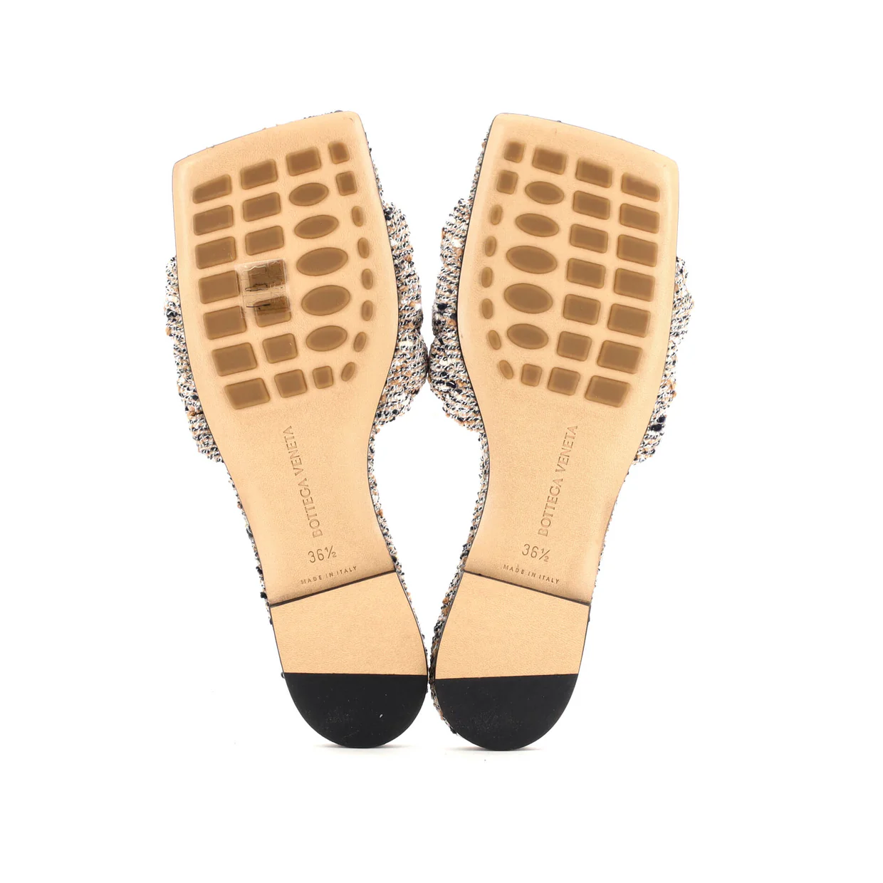 Women's The Padded Flat Sandals Quilted Boucle - Deep Luxury
