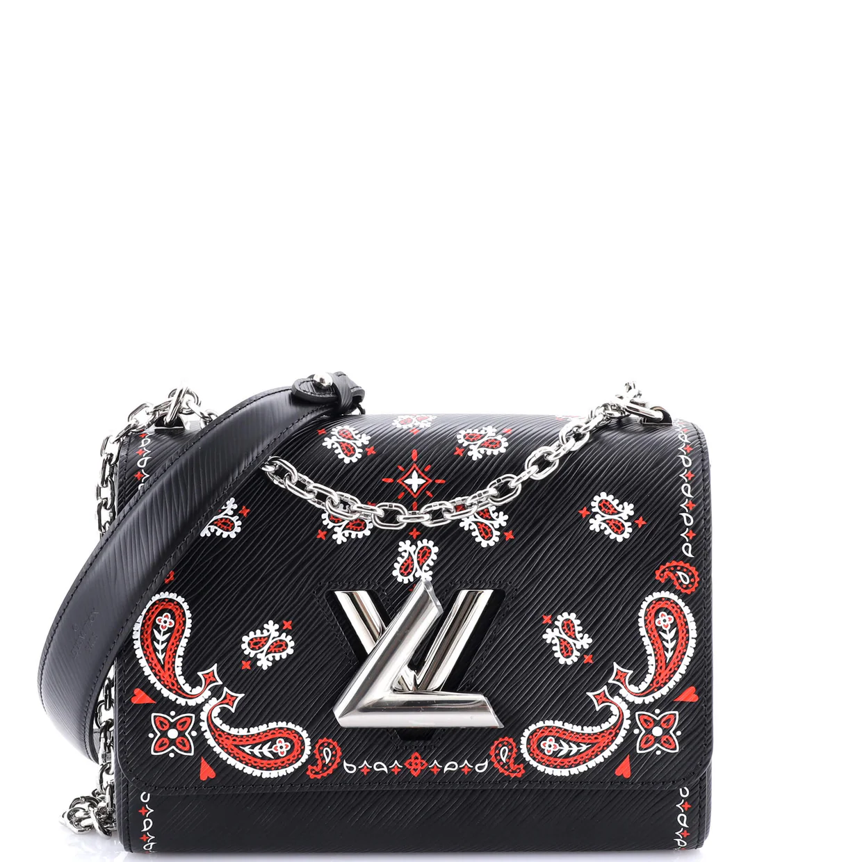 Twist Handbag Limited Edition Print Epi Leather MM - Deep Luxury