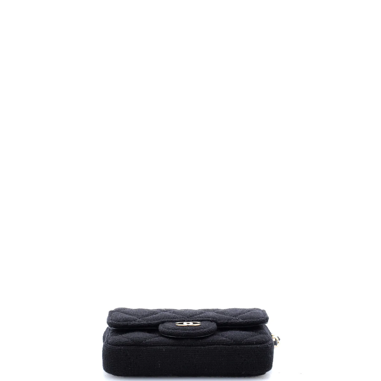 Classic Flap Chain Belt Bag Quilted Jersey Mini - Deep Luxury