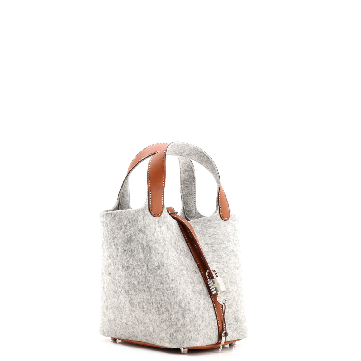 Picotin Lock Bag Felt with Leather PM - Deep Luxury