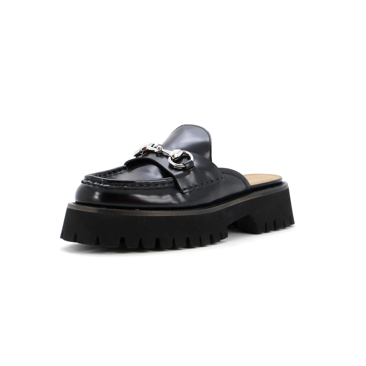 Women's Horsebit Flatform Mules Leather - Deep Luxury