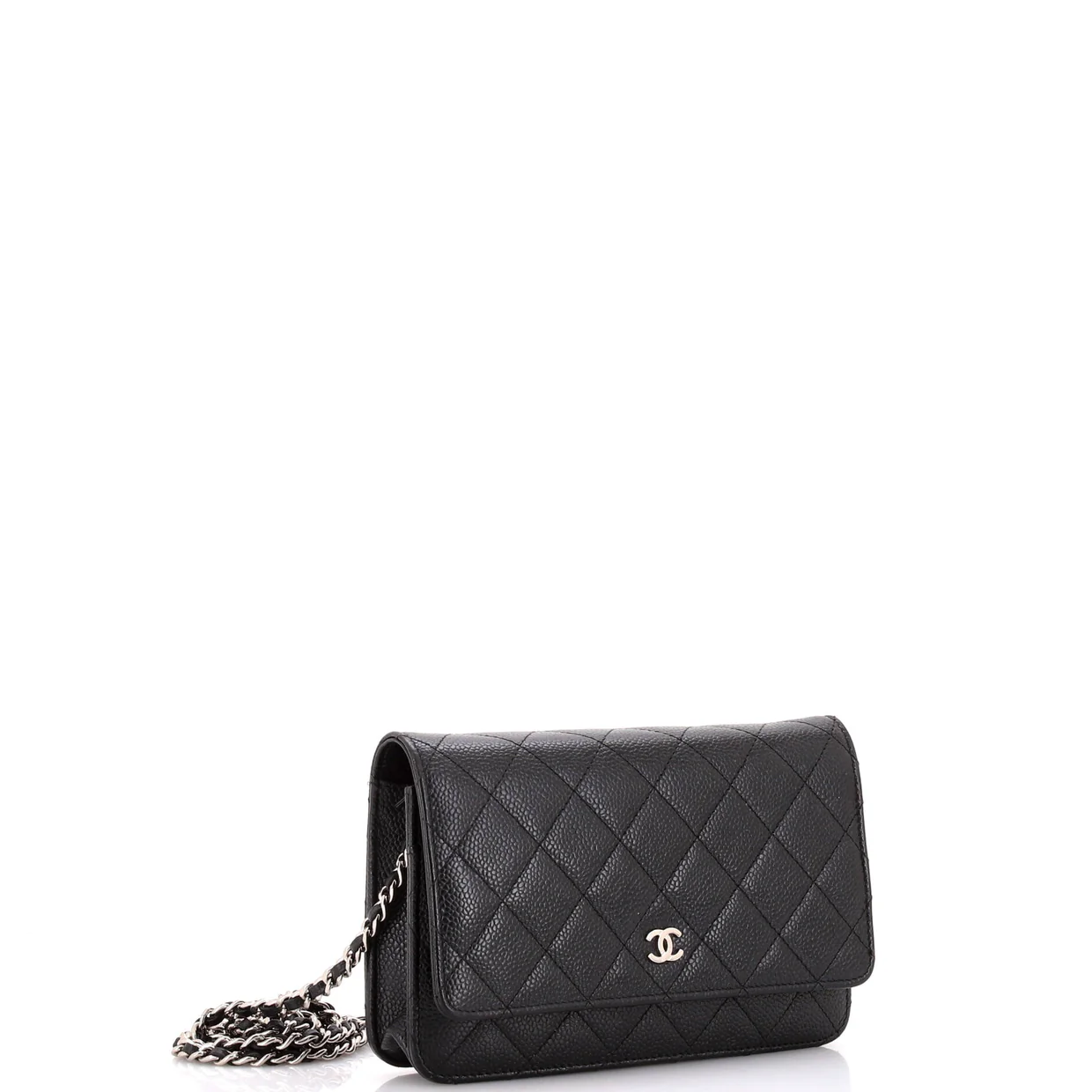 Wallet on Chain Quilted Caviar - Deep Luxury