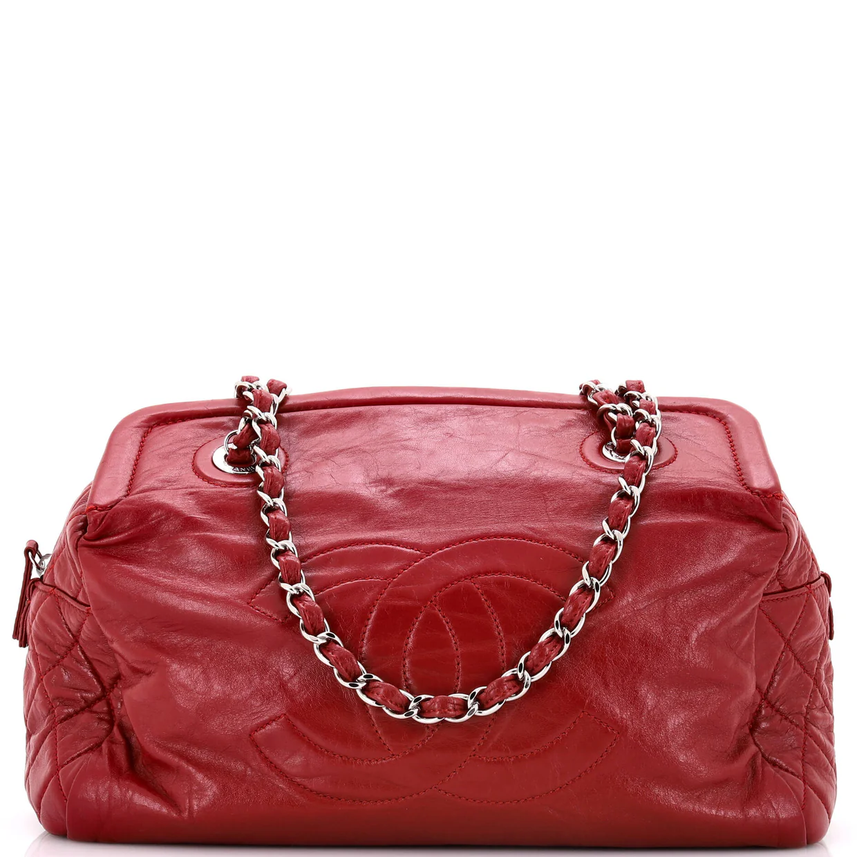 CC Frame Tote Calfskin Large - Deep Luxury