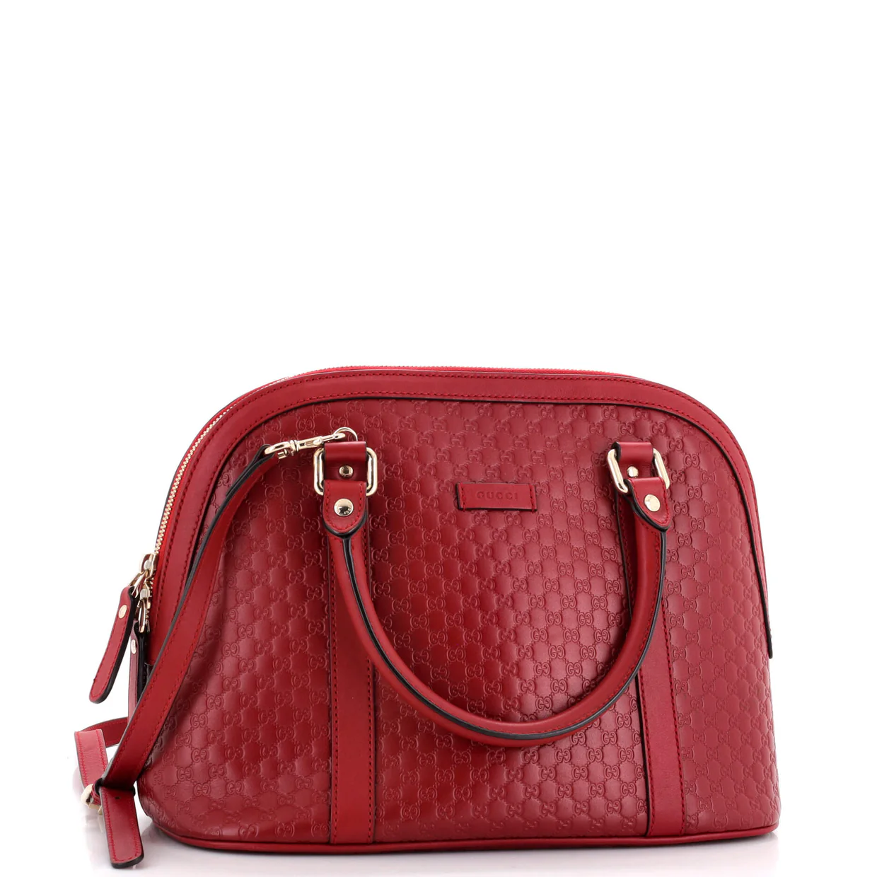 Convertible Dome Satchel (Outlet) Microguccissima Leather Medium - Deep Luxury