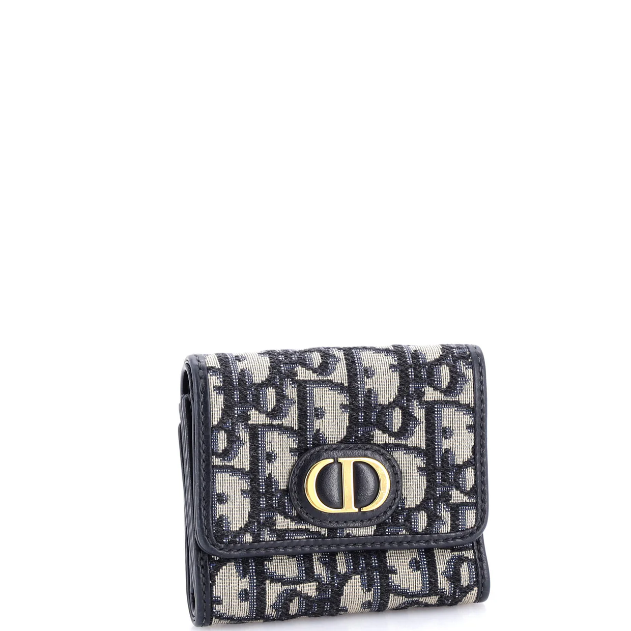 30 Montaigne Lotus Wallet Oblique Canvas Compact - Deep Luxury