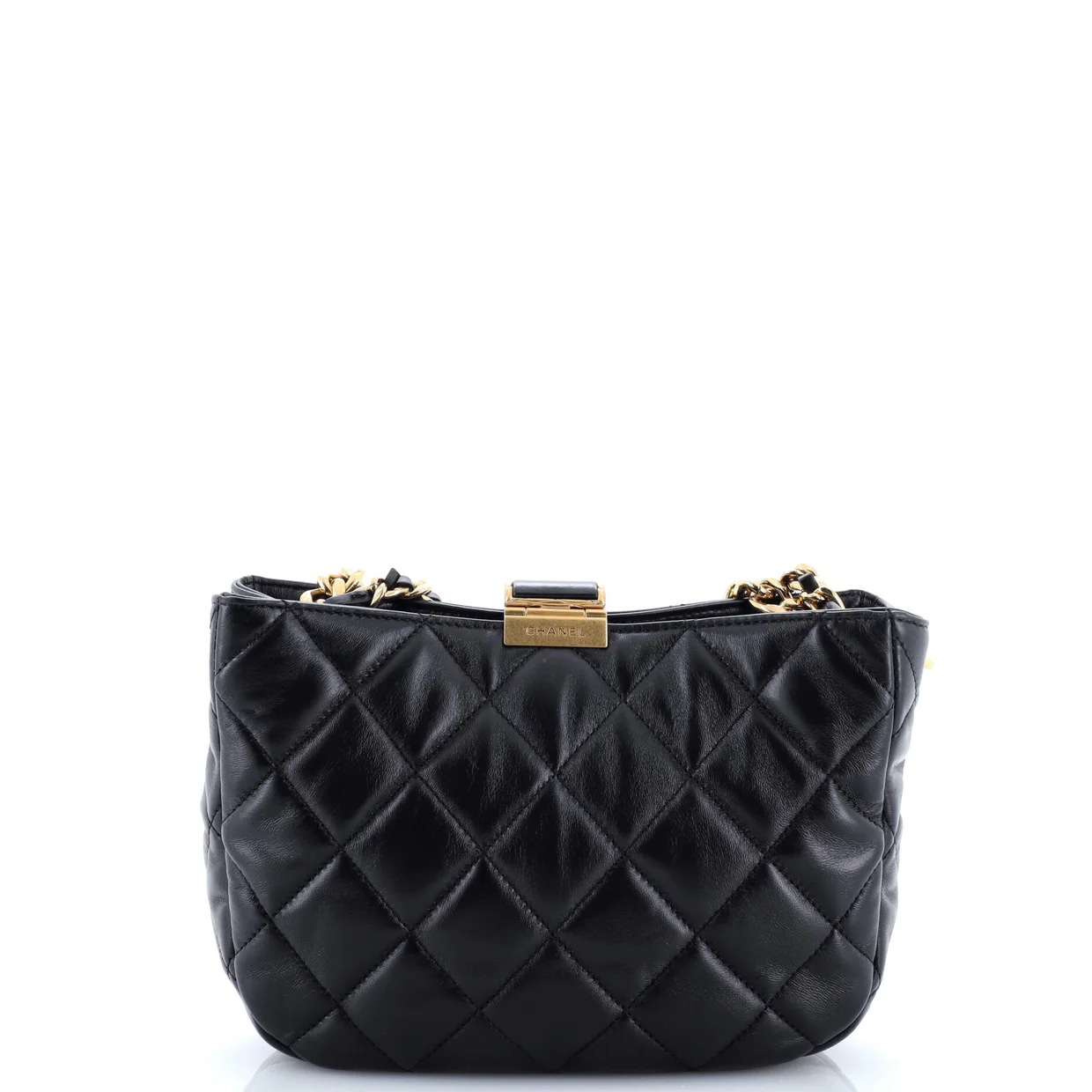 CC Chain Hobo Quilted Lambskin Small - Deep Luxury