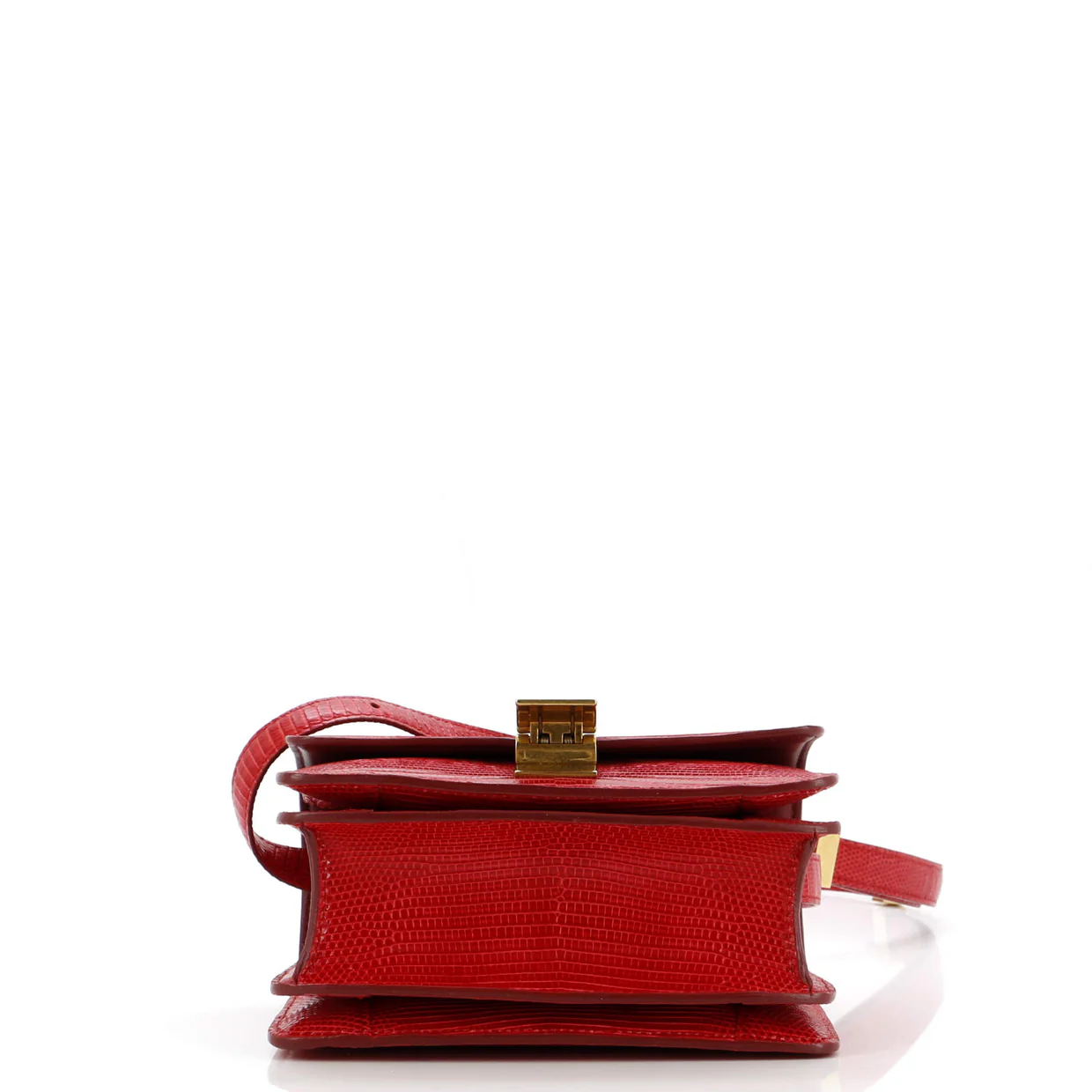 Classic Box Bag Lizard Small - Deep Luxury