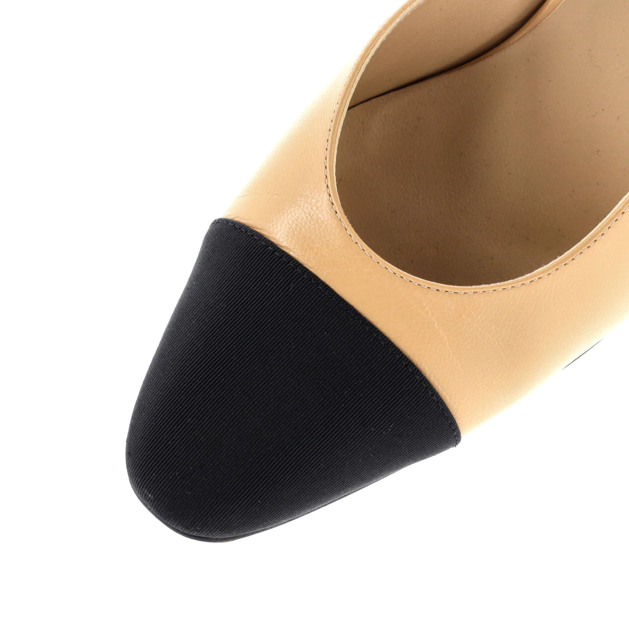 Women’s Cap Toe Slingback Pumps Leather - Deep Luxury