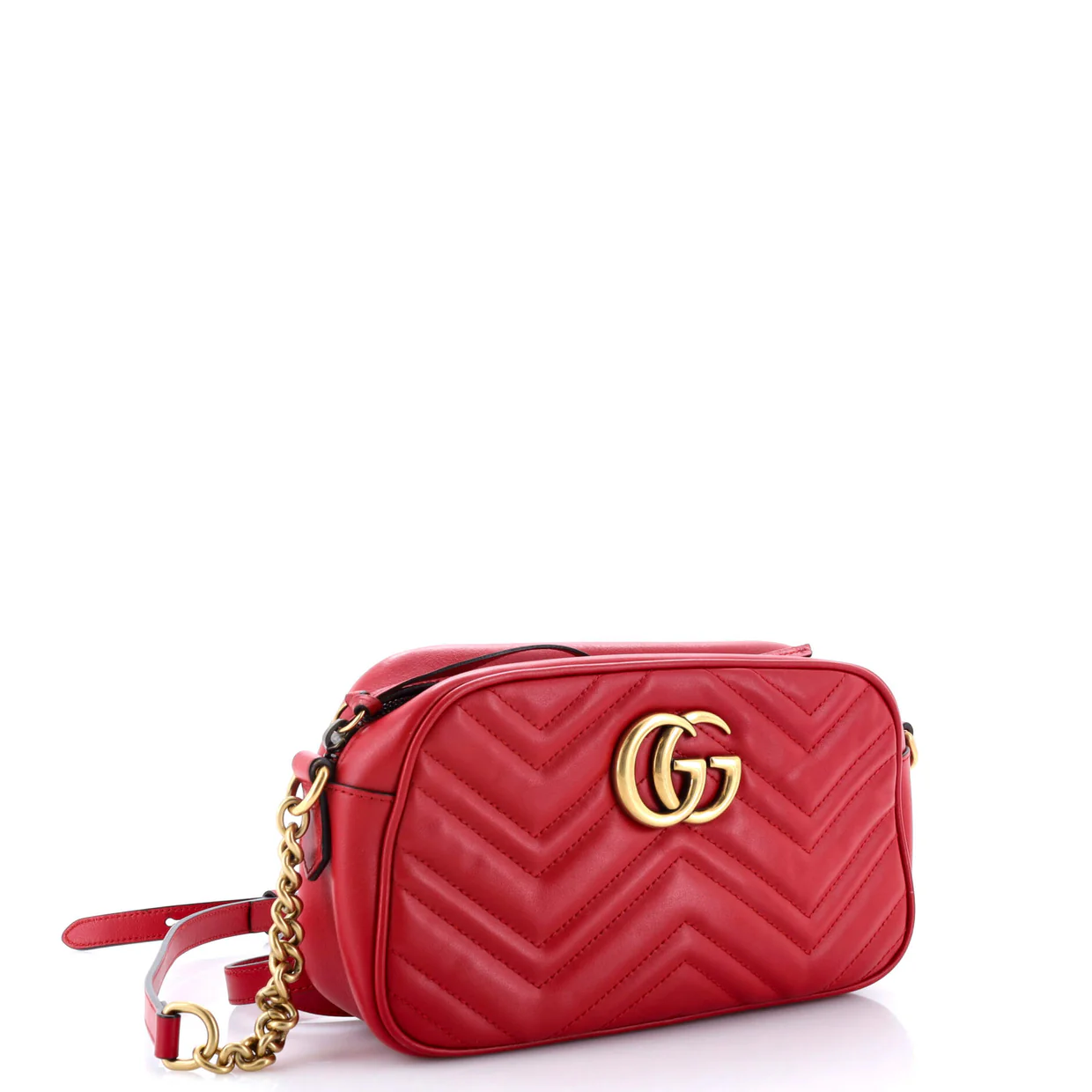 GG Marmont Shoulder Bag Embellished Matelasse Leather Small - Deep Luxury