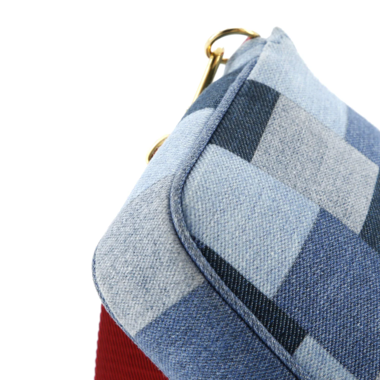 Multi Pochette Accessoires Damier and Monogram Patchwork Denim - Deep Luxury